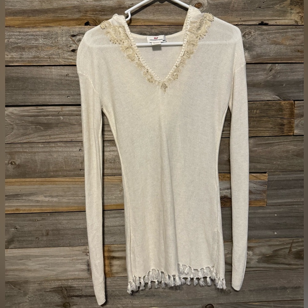 Vineyard Vines Hooded Tunic Dress/ Cover Up